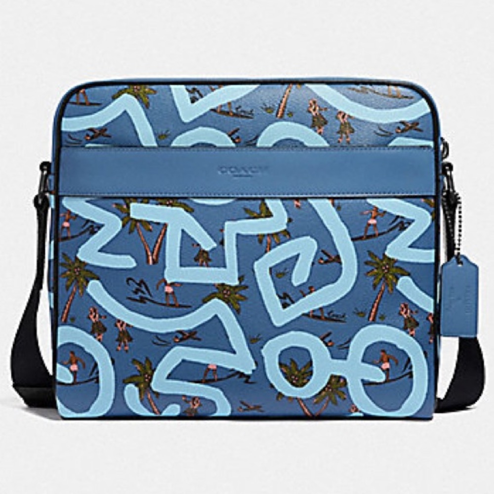 Coach x Keith Haring big Hawaiian messenger 🌴